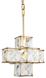 Varaluz Cubic 1-Lt Pendant - Calypso Gold