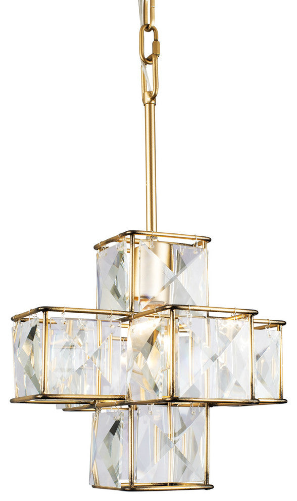 Varaluz Cubic 1-Lt Pendant - Calypso Gold