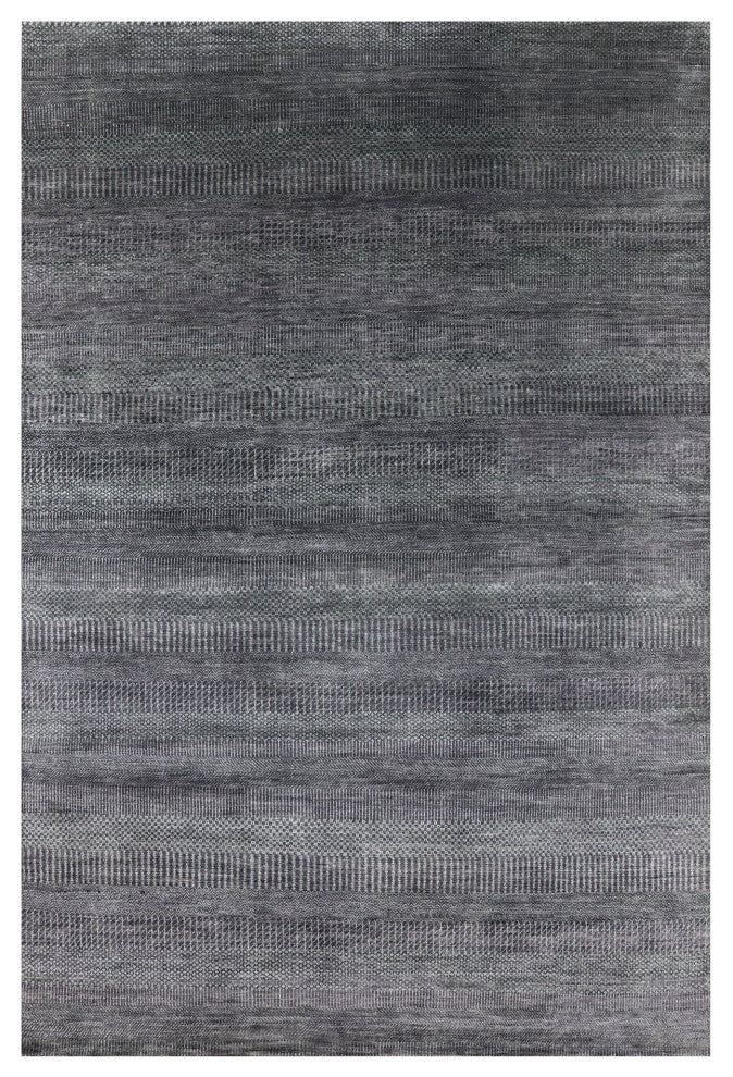 5' 11" X 8' 11" Savannah Grass Handmade Wool and Silk Rug Q11936