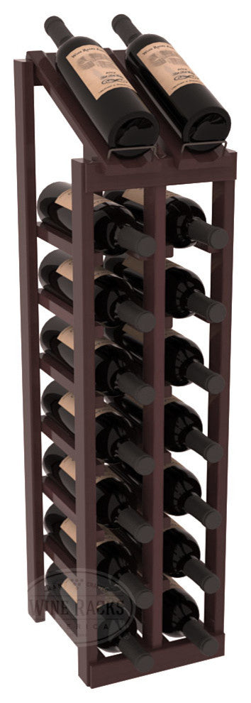 2 Column 8 Row Display Top Kit, Redwood, Walnut Stain, Satin Finish