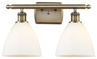 Innovations 516-2W-AB-GBD-751 2 Light Bath Vanity Light, Antique Brass