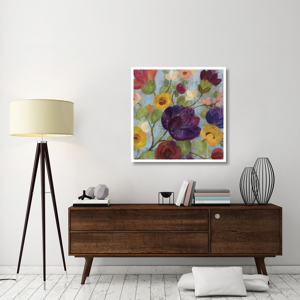 "Morning Floral Crop" Digital Paper Print by Silvia Vassileva, 38"x38"