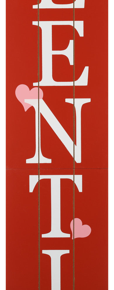 42" Valentine's Wooden Welcome Porch Sign