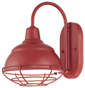 Millennium 8" RLM Warehouse Shade Wall Bracket, Satin Red