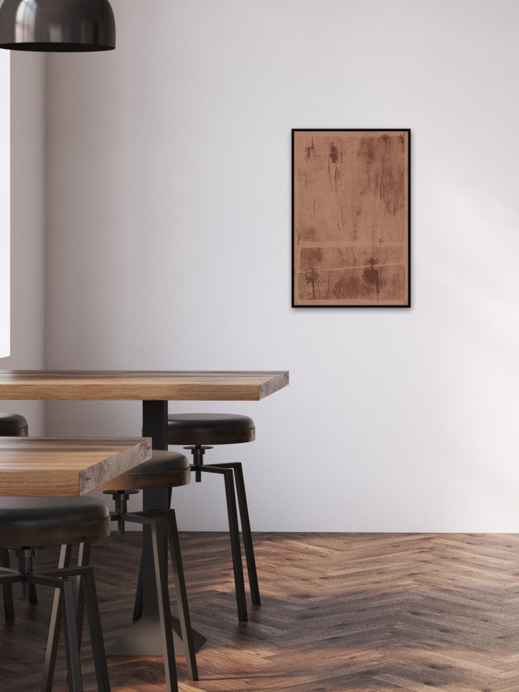 "Extreme Portion" Floater Framed Painting Print on Canvas