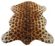 Faux Leopard Skin Pelt Rug, 40"x55"