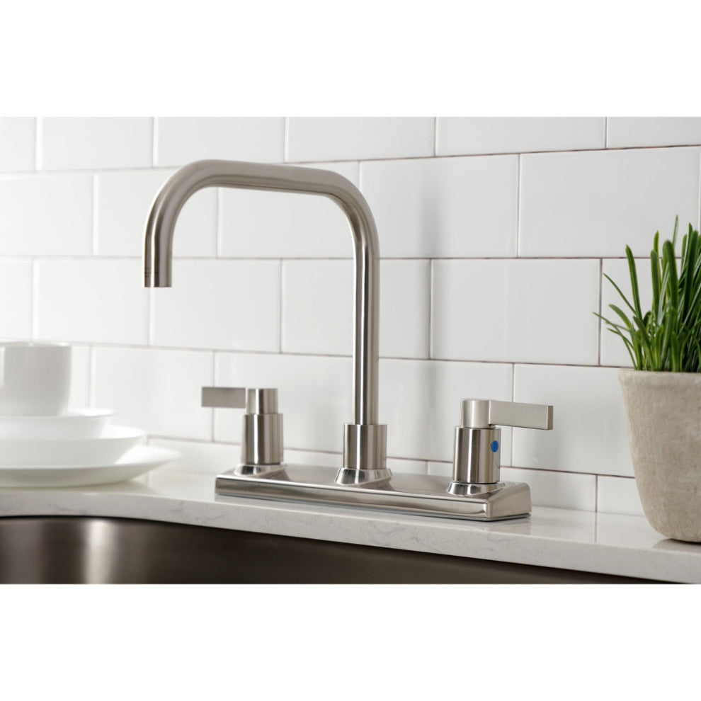 FB2148NDL NuvoFusion 8" Centerset Kitchen Faucet, Brushed Nickel