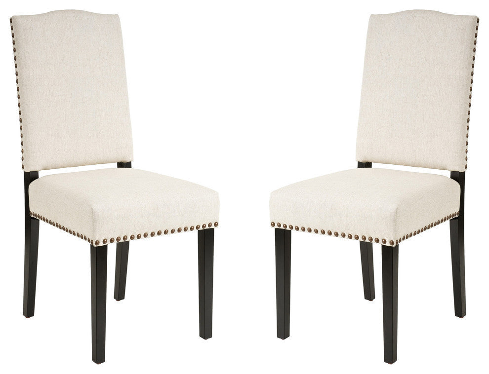 GDF Studio Stuart Dining Chair, Set of 2, Beige