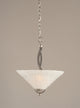Bow Pendant With 2 Bulbs, 16" Italian Bubble Glass