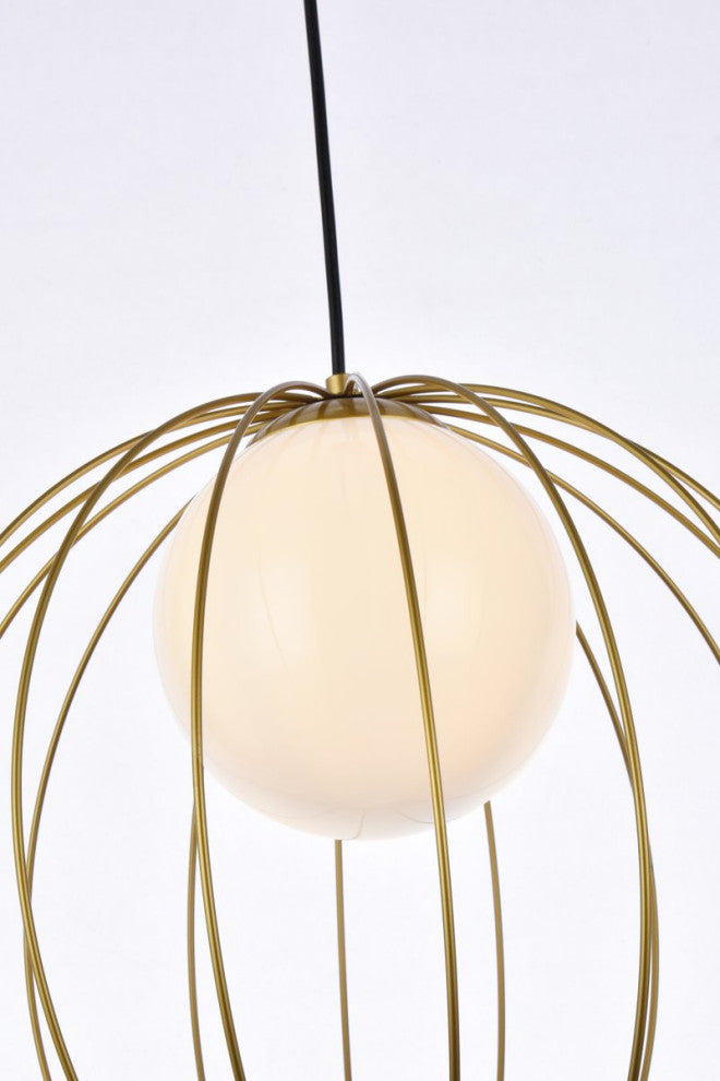 Warren 1-Light Brass Pendant