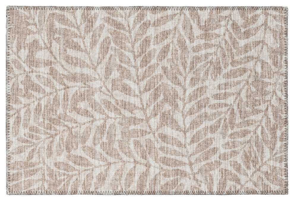 Indoor/Outdoor Sedona SN5 Putty Machine Washable 1'8" x 2'6" Rug