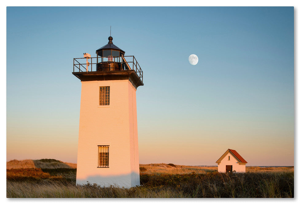Michael Blanchette 'Moon over Wood End' Canvas Art, 32x22