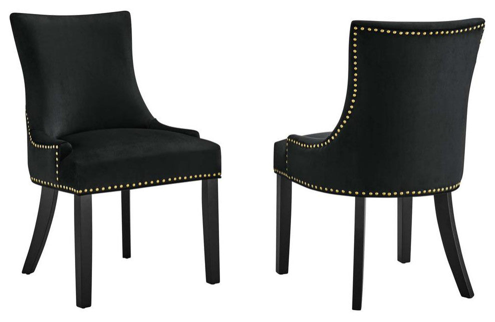 Marquis Performance Velvet Dining Chairs - Set of 2