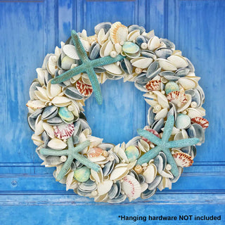 Nautical Seashell Wreath, Blue