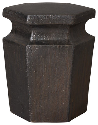 Metallic Hexagon Garden Stool
