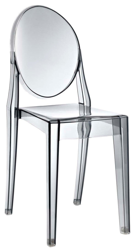 Casper Dining Side Chair, Smoked Clear