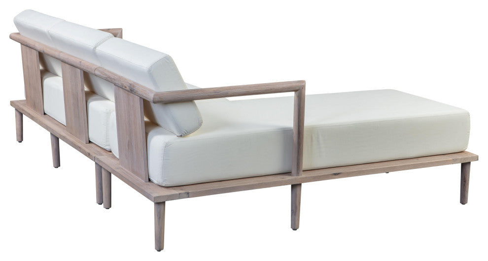 TOV Furniture Emerson Cream Outdoor Sectional - LAF