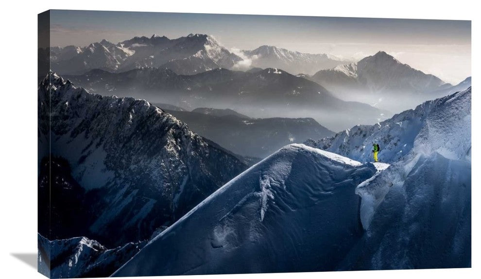 "Silent Moments Before Descent" Canvas Giclee by Sandi Bertoncelj, 30"x19"