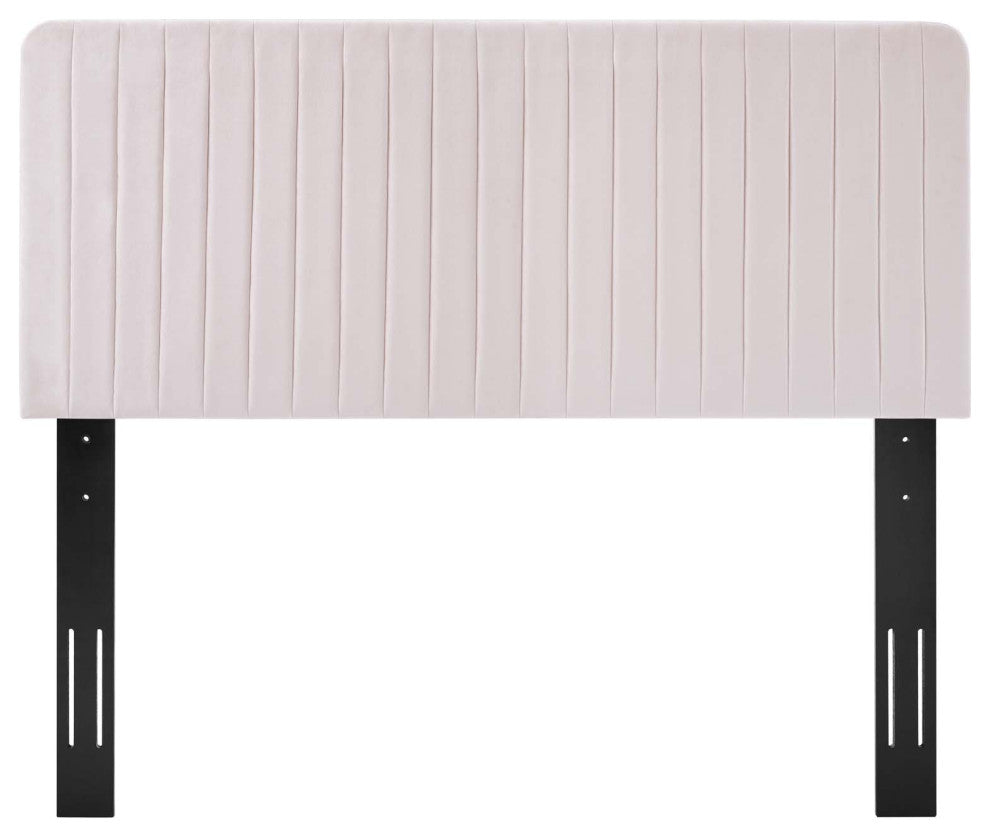 Tufted Headboard, Twin Size, Velvet, Pink, Modern Contemporary, Bedroom Master