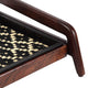 Single-Tier Brown Stand With 3-Pair Rubber Boot Tray Madagascar