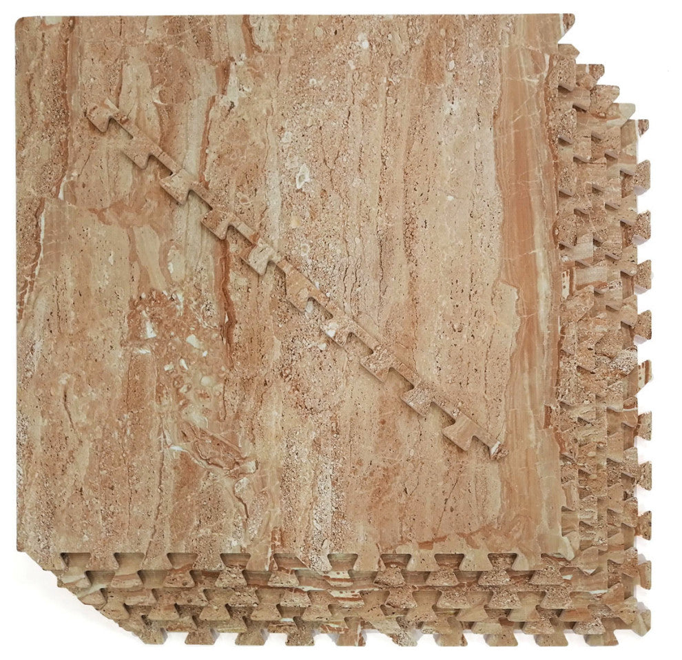 100 Square Foot EVA Granite Print Foam Interlocking Mat