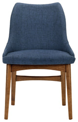 Westmont and Azalea Blue and Walnut Wood 5-Piece Dining Set
