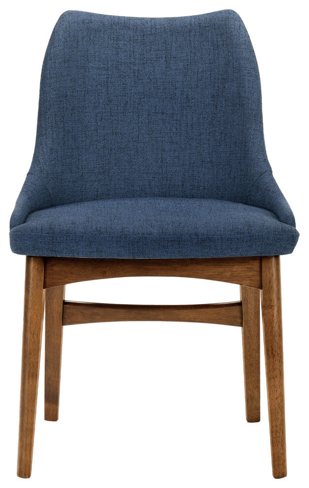 Westmont and Azalea Blue and Walnut Wood 5-Piece Dining Set