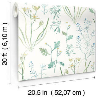 Blue Alpine Botanical Peel & Stick Wallpaper