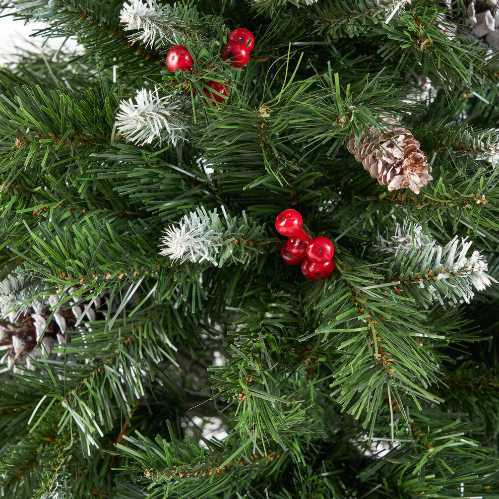 4.5' Mixed Spruce Artificial Christmas Tree, Unlit
