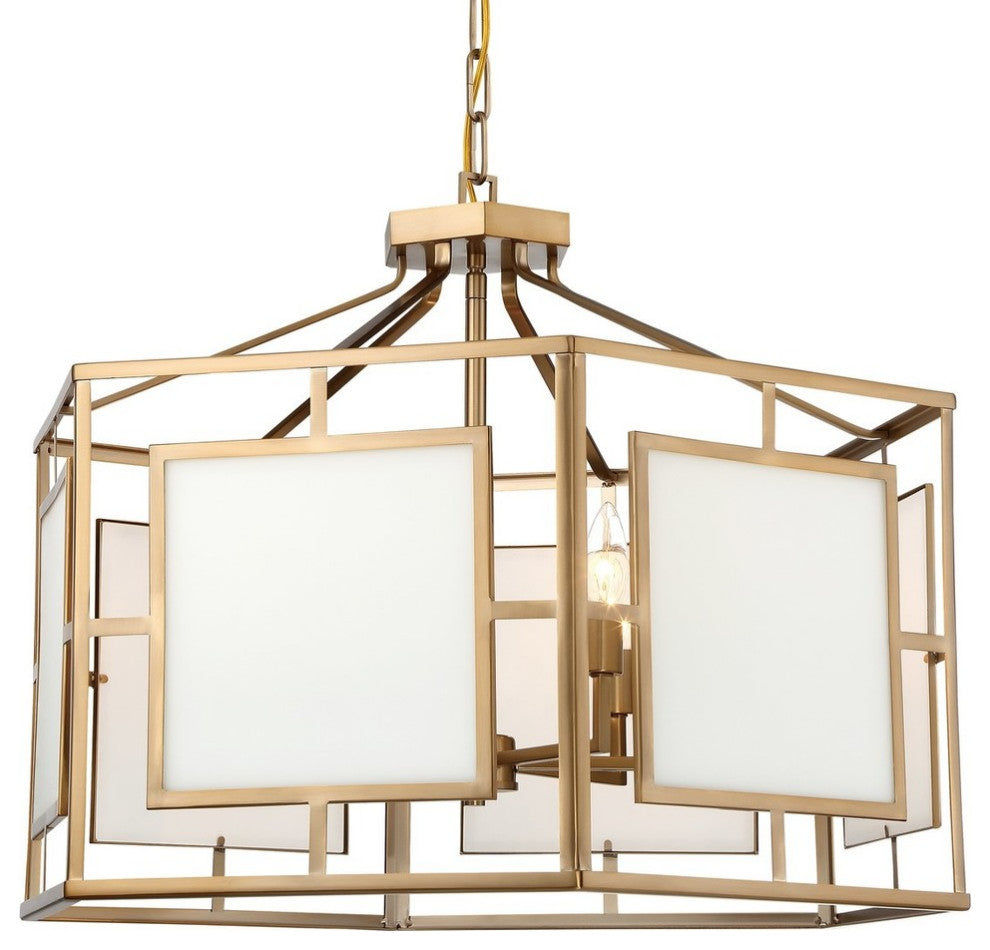 Crystorama 6-Light Vibrant Gold Chandelier
