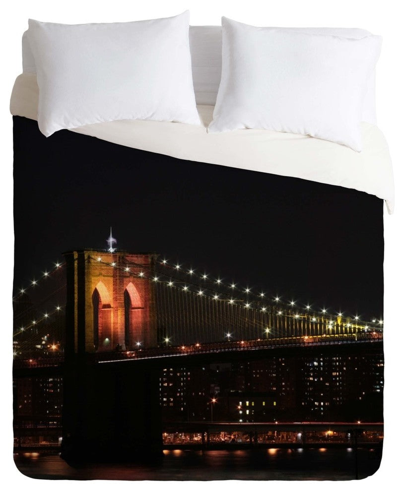 Deny Designs Leonidas Oxby Brooklyn Bridge 2 Duvet Cover - Lightweight