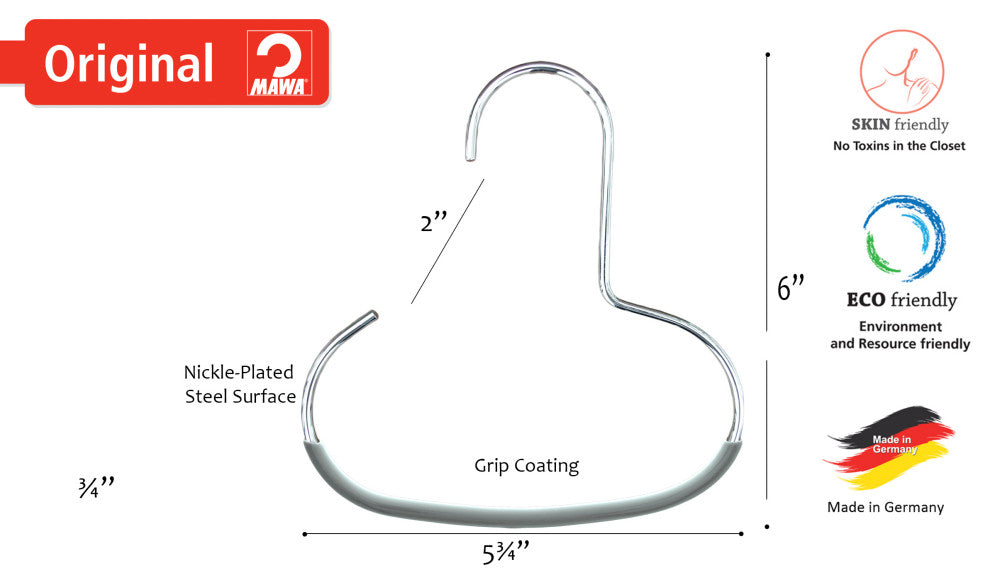 Semi Round Scarf Hook Hangers, Set of 5, Silver