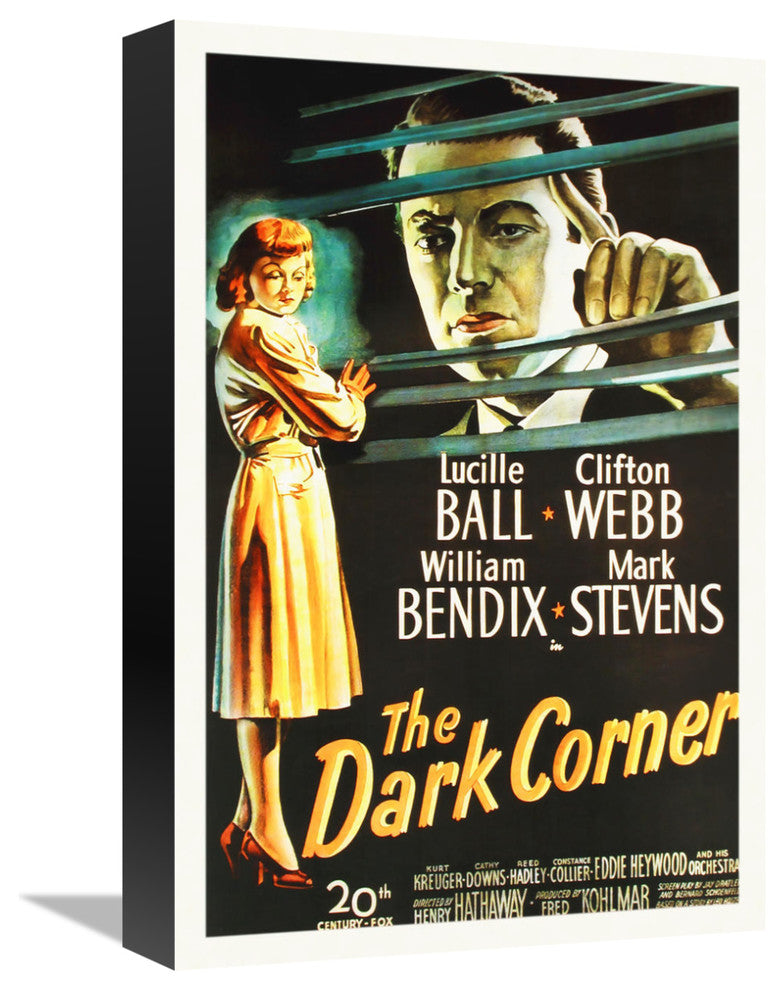"The Dark Corner" Stretched Canvas Giclee by Hollywood Photo Archive, 11x16"
