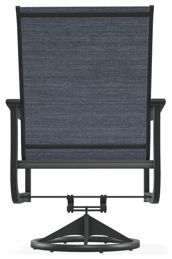 St. Catherine Sling Outdoor Swivel Rocker, Augustine Denim/Graphite