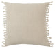 Jaipur Living Majere Solid Light Gray Poly Fill Pillow 20" Square