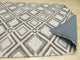 Beige Contemporary Geometric Raga Area Rug