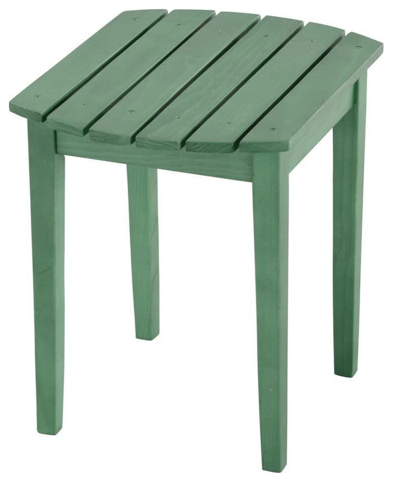 Oceanic Adirondack Chaise Foldable Chair, Sea Green, Chair and Table Set