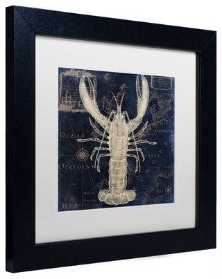 Color Bakery 'Maritime Blues II', Black Frame, White Mat, 11x11