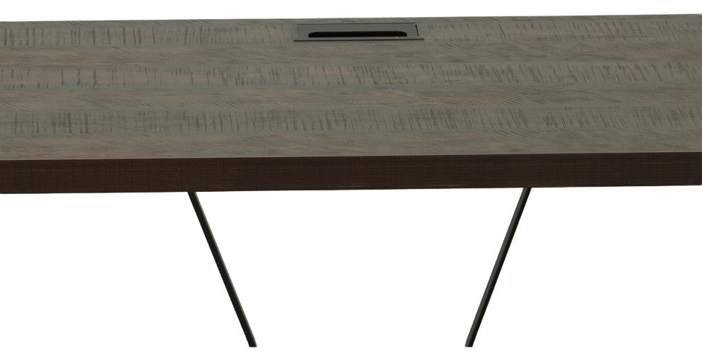 Kendall Computer Desk, Elm/Black