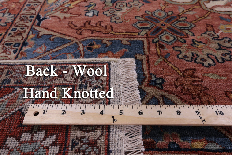 Handmade Persian Fine Serapi Wool Rug 7' 11" X 10' 0" - Q14687