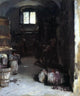 John Singer Sargent Pressing the Grapes: Florentine Wine Cellar Wrapped Canvas