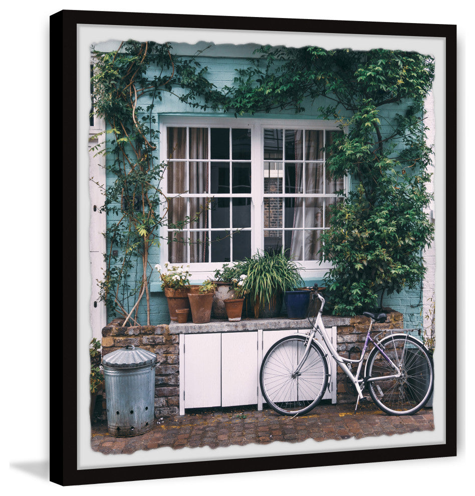 "Window Vines" Framed Painting Print, 12x12