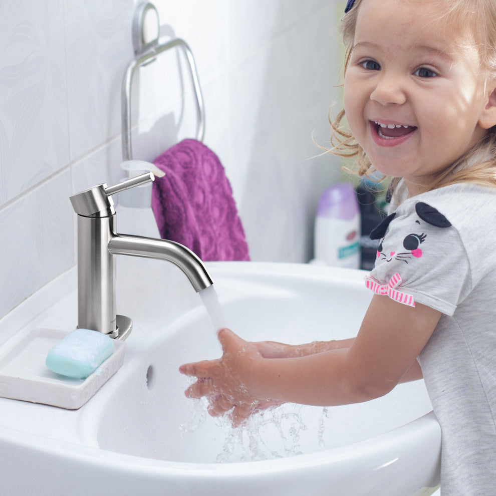 Aquaterior Single Handle Deck-mount Vessel Faucet Bathroom Vanity Mixer Tap