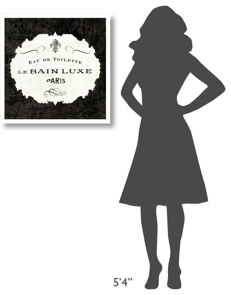 "Le Bain Luxe I Square" Digital Paper Print by Sue Schlabach, 26"x26"