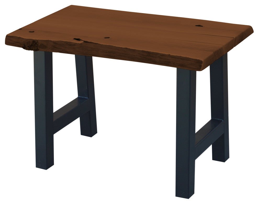 Live Edge Locust Ridgemont Table, Mushroom Stain, 4 Foot