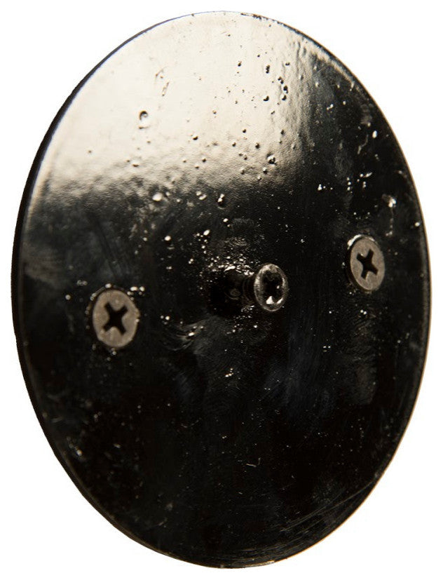 Gem Wall Slice, Brass Setting, Earth Marble