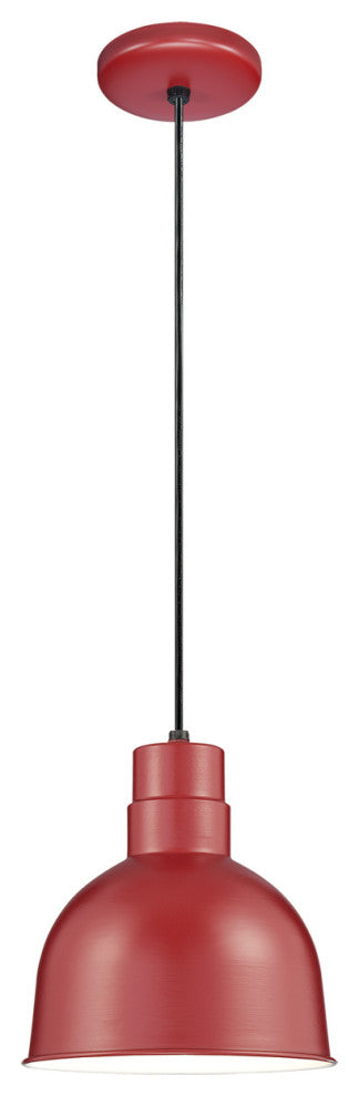 Millennium RDBC10-SR One Light Pendant, Satin Red Finish