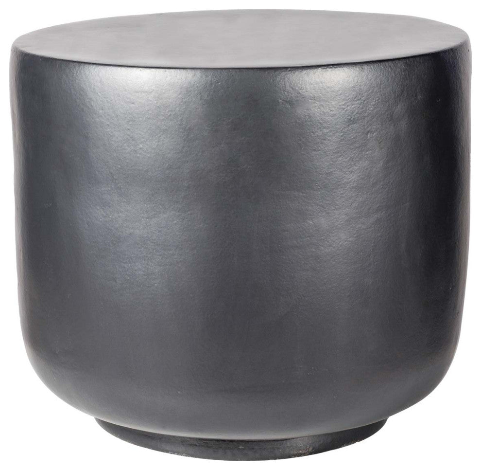 Serenity Grazed Side Table Tall, Pewter