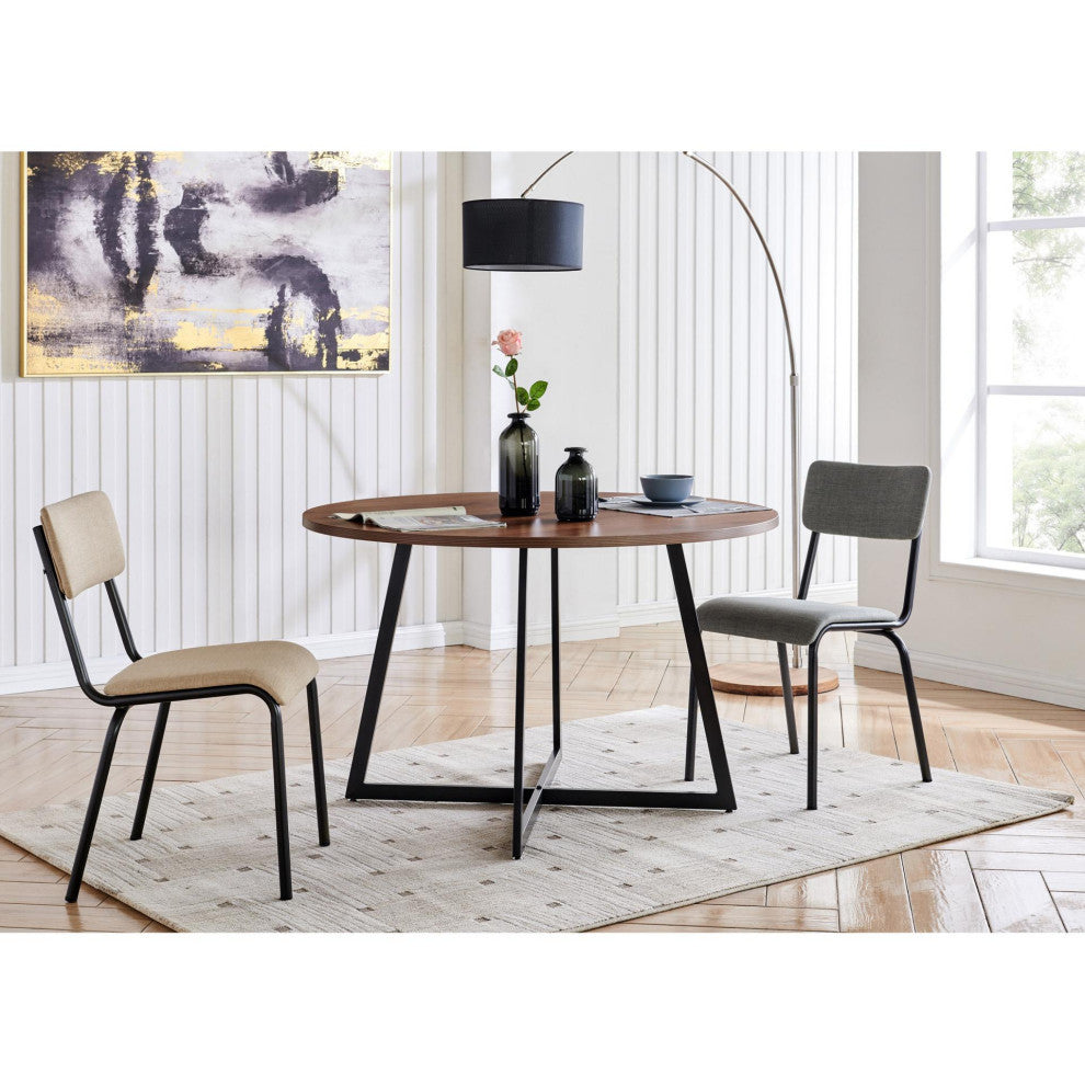 Courtdale 48" Round Table, Gliese Brown