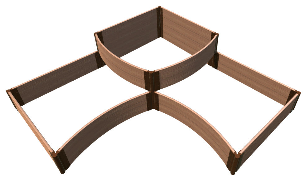 Classic Sienna 'Teardrop' - 8' X 8' X 11" Raised Garden Bed - 1" Profile